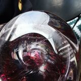 Vase val saint lambert en verre cristal belgian marked