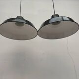 Enameled sheet metal pendant lights