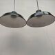 Enameled sheet metal pendant lights