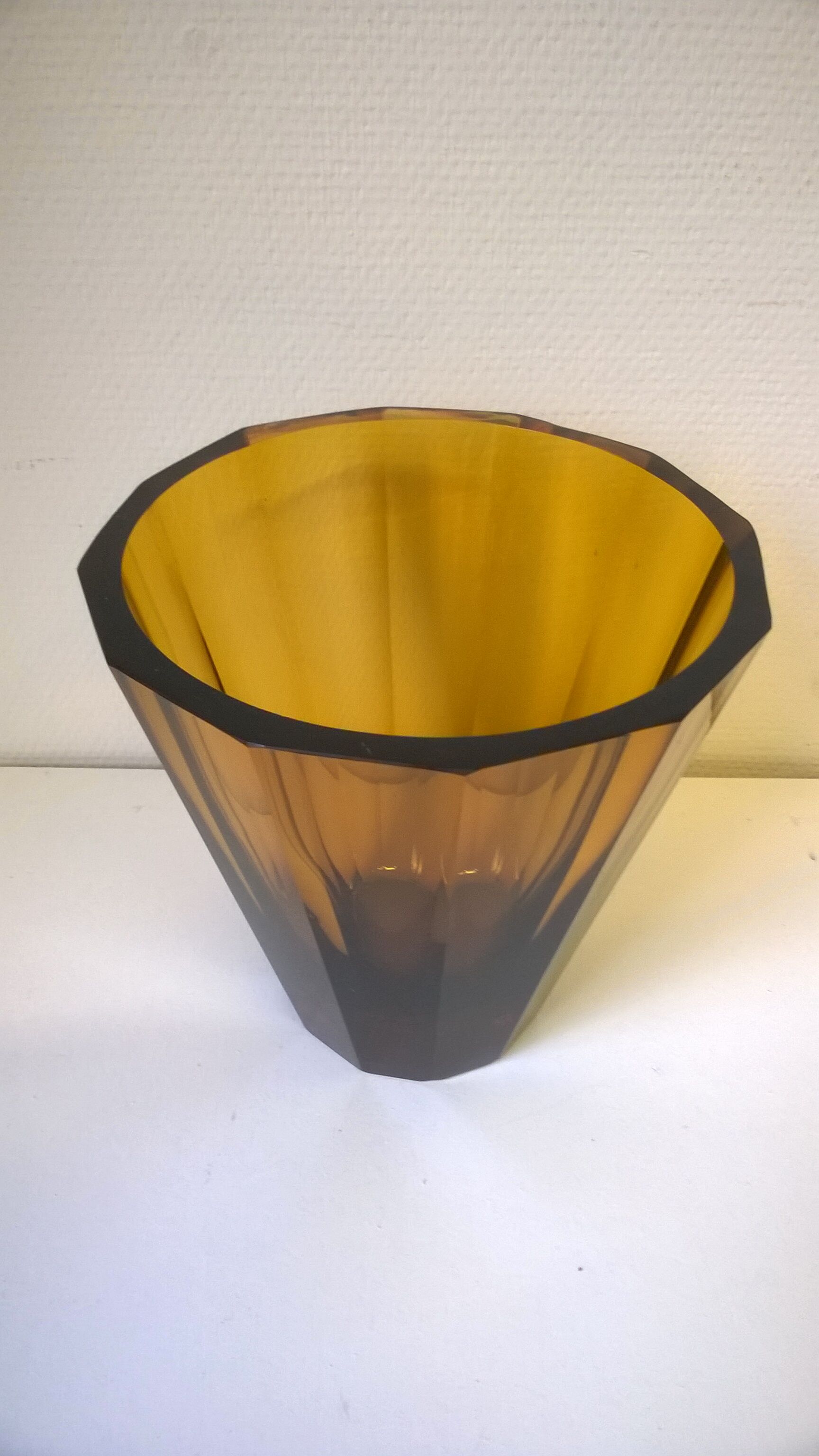 Moser Karlsbad art deco crystal vase