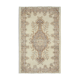 Handmade antique oriental beige rug 184 cm x 295 cm