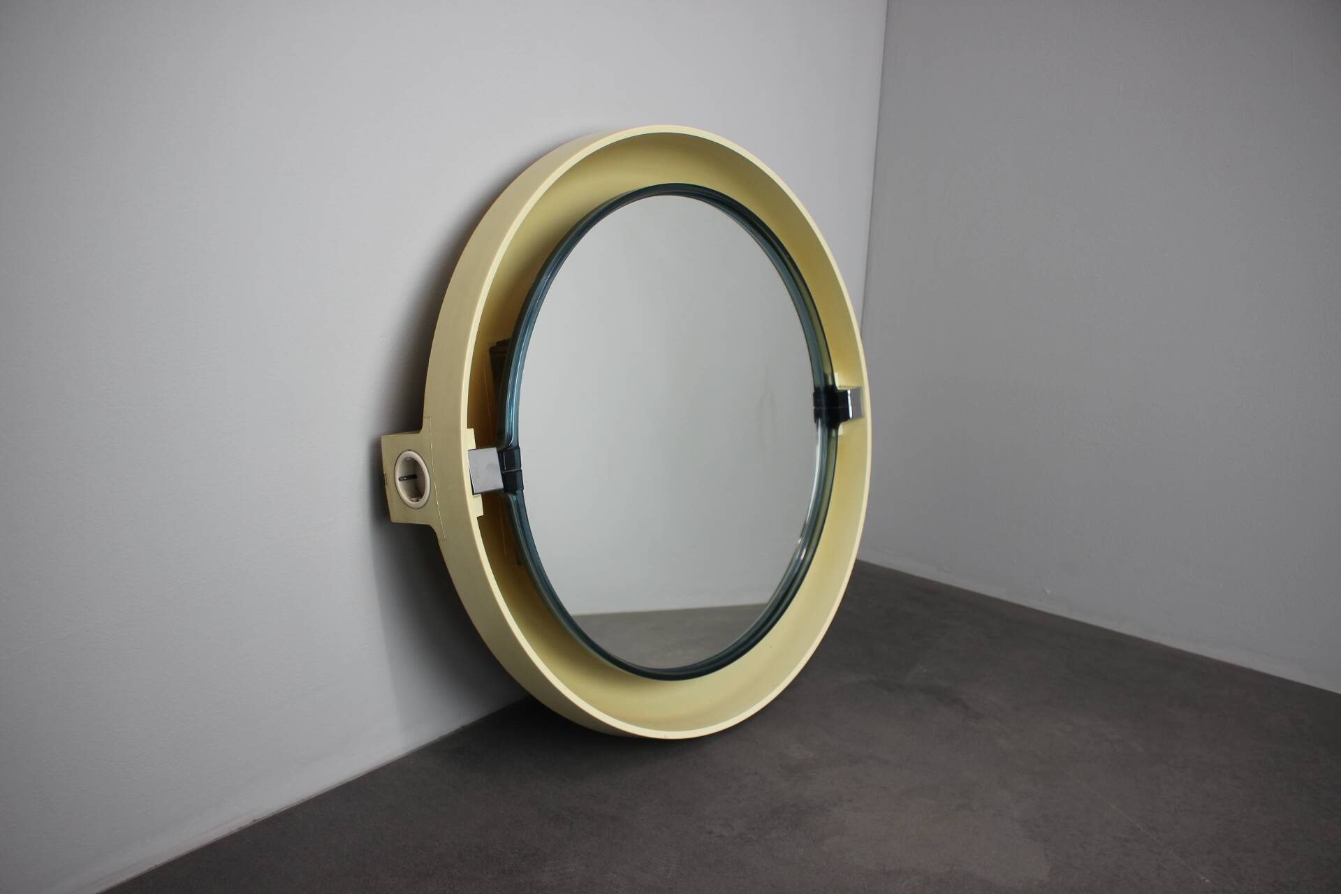 Mid-Century Allibert Illuminated Adjustable Wall Mirror, Germany, 1960s