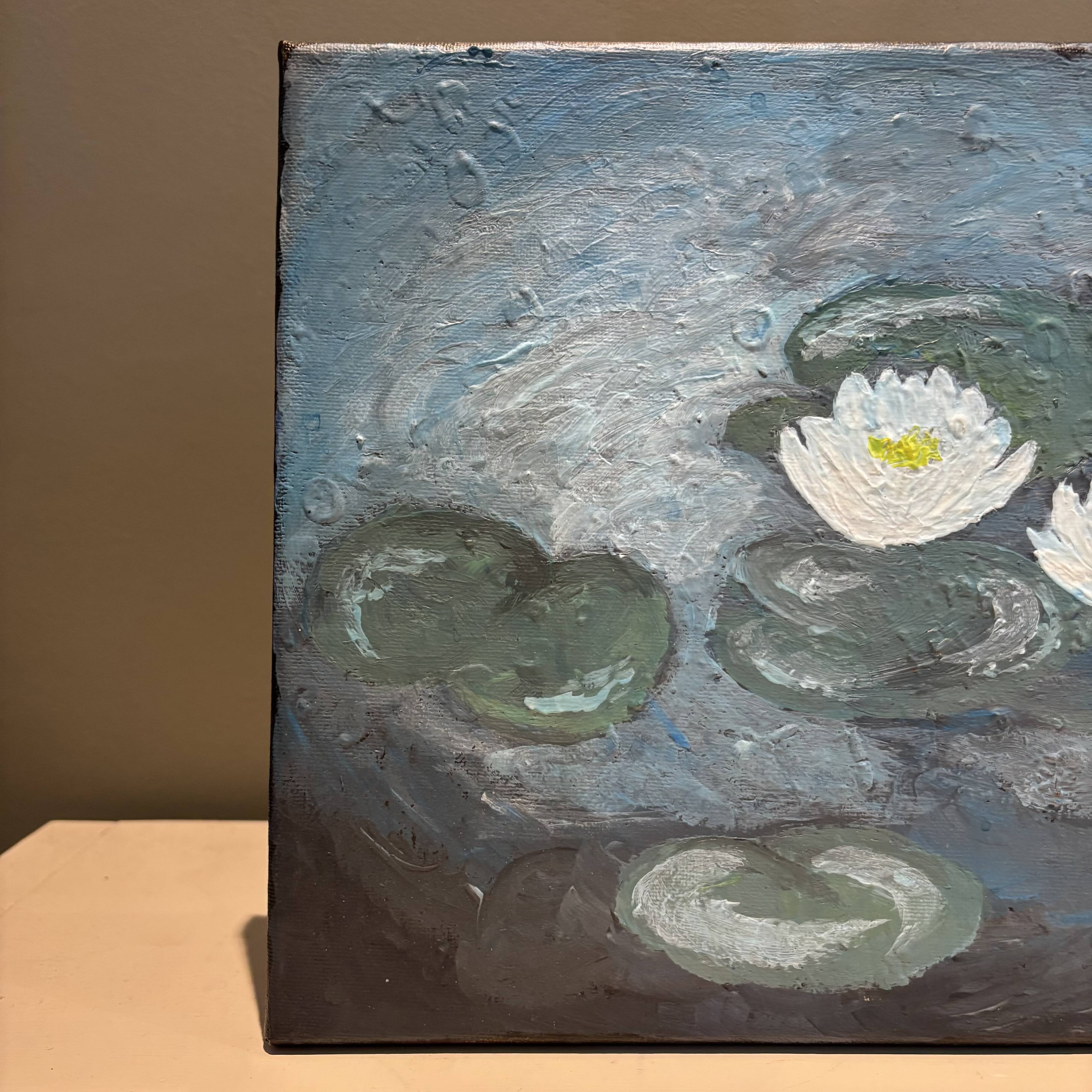 "Water Lily" canvas painting