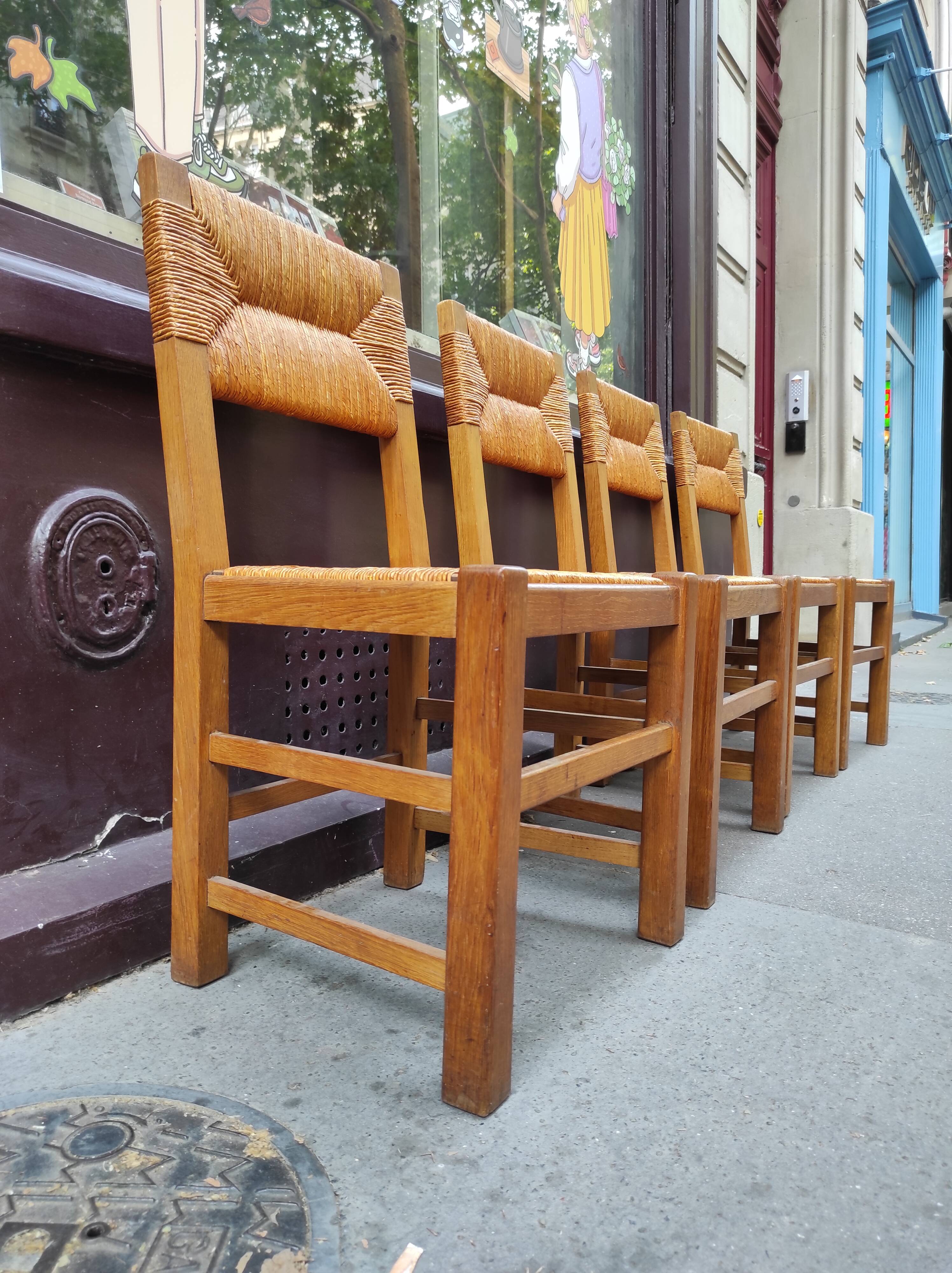 4 mulched chairs 50s