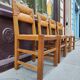 4 chaises paillées années 50
