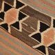 2x5 Salmon Brown Geometric Kilim Rug, 80x170Cm
