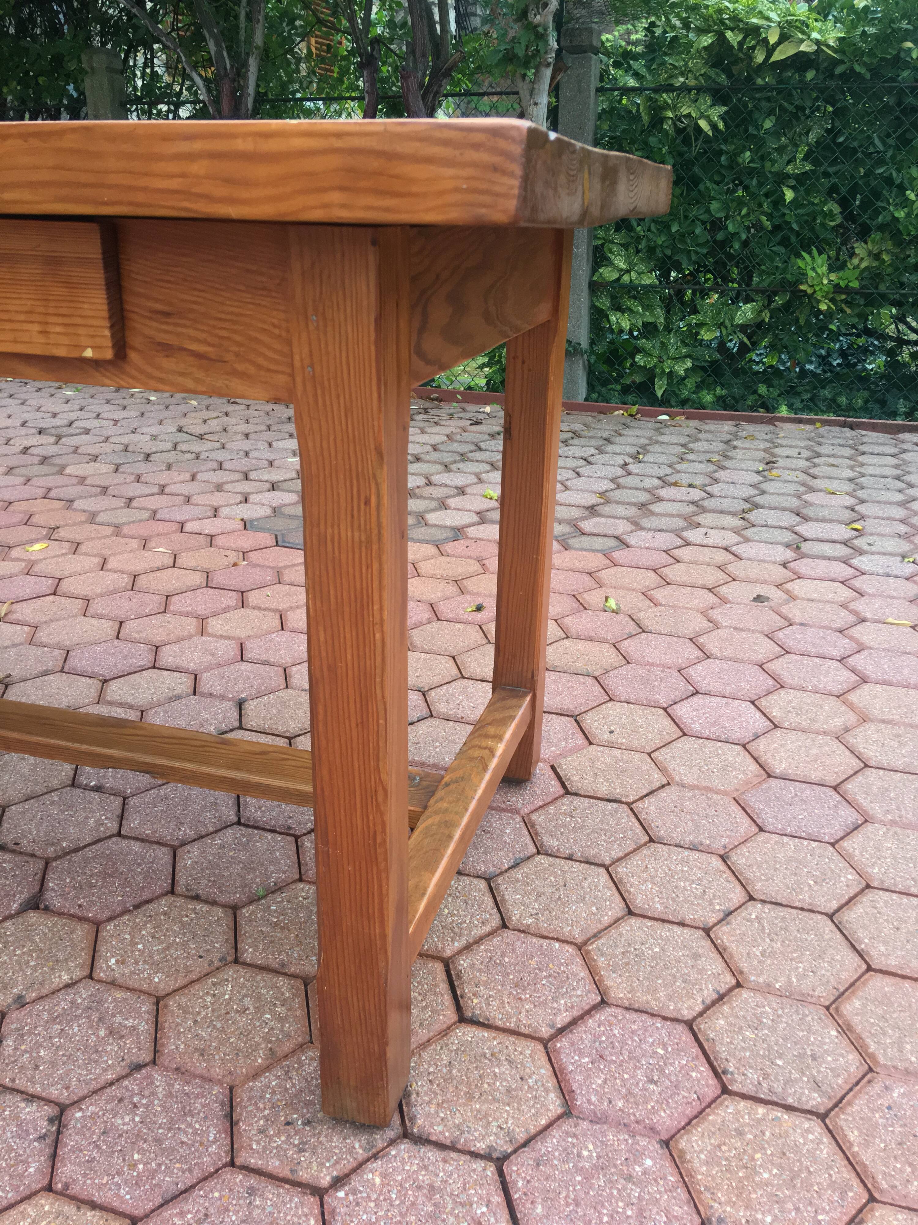 Oak farm table - 50s