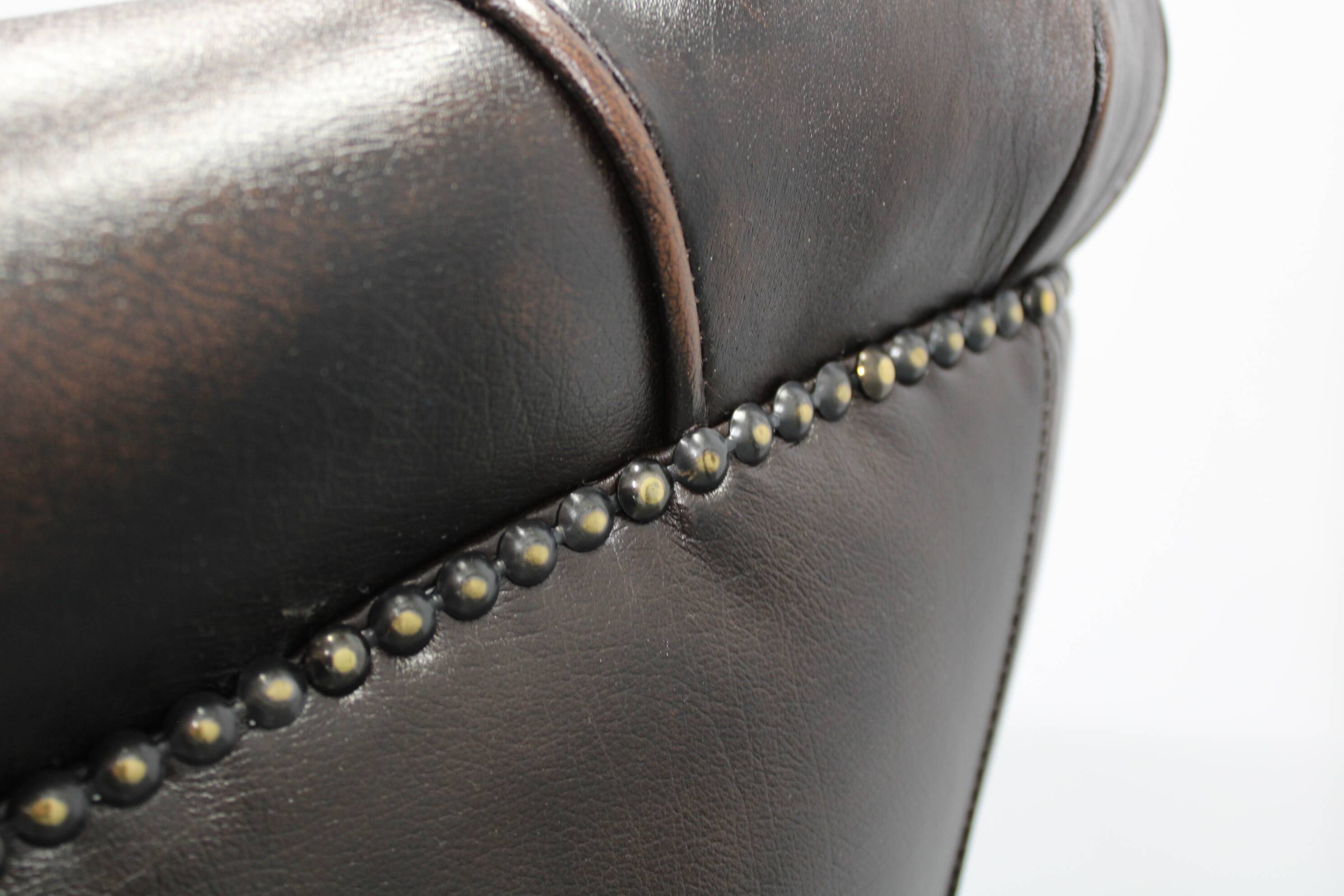 Vintage Leather Armchair, Czechoslovakia