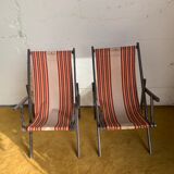 Pair of deck chairs