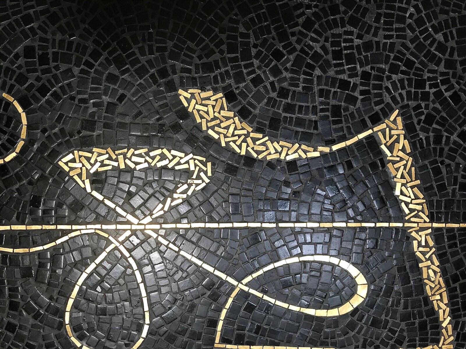 Handcrafted Mosaic coffee table by Berthold Müller, West-Germany 1950s