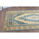 Vintage Turkish Oushak Handmade Wool Cotton Orange Area Rug 95x188