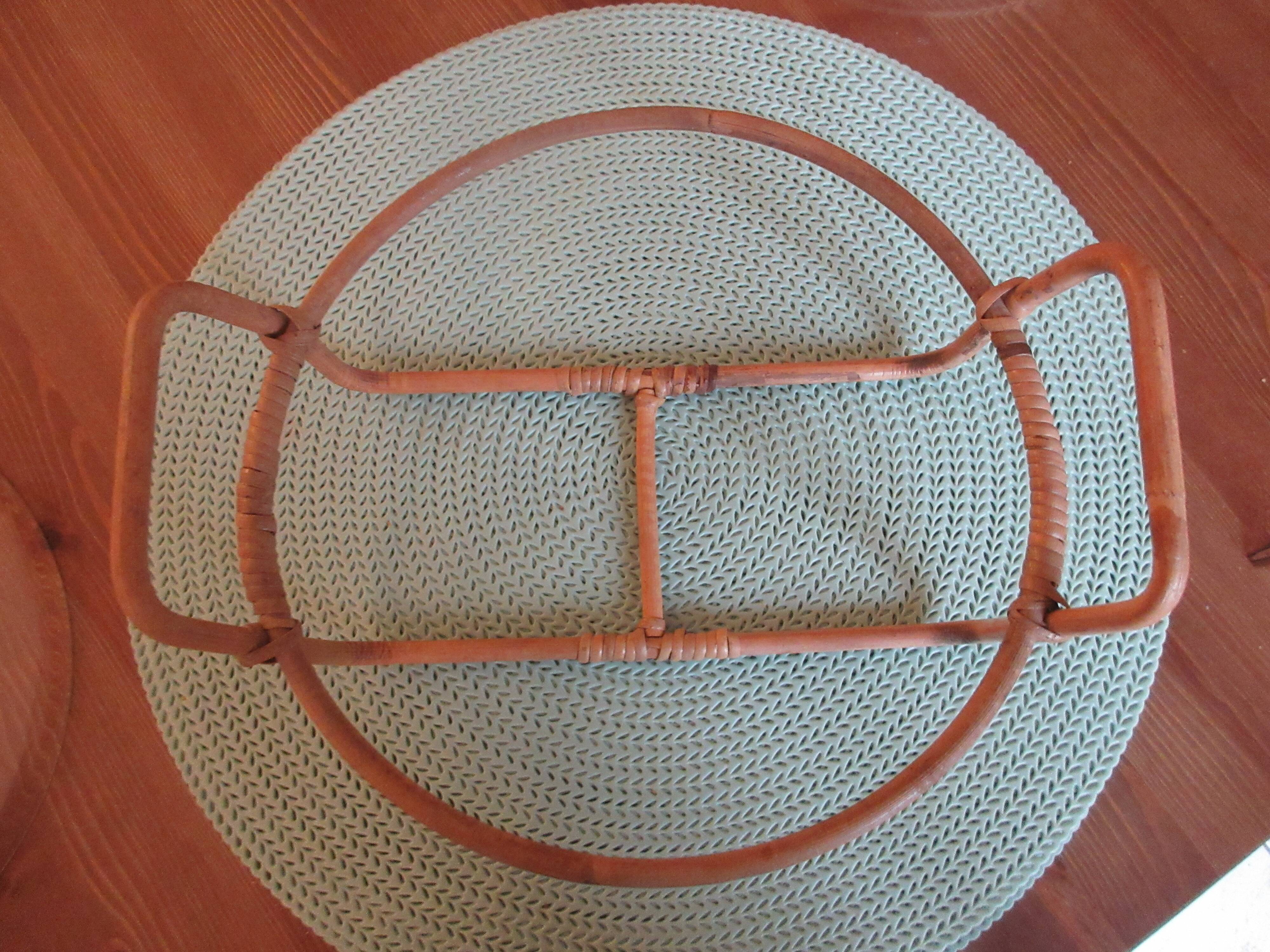 Vintage Bodum glass and rattan vegetable
