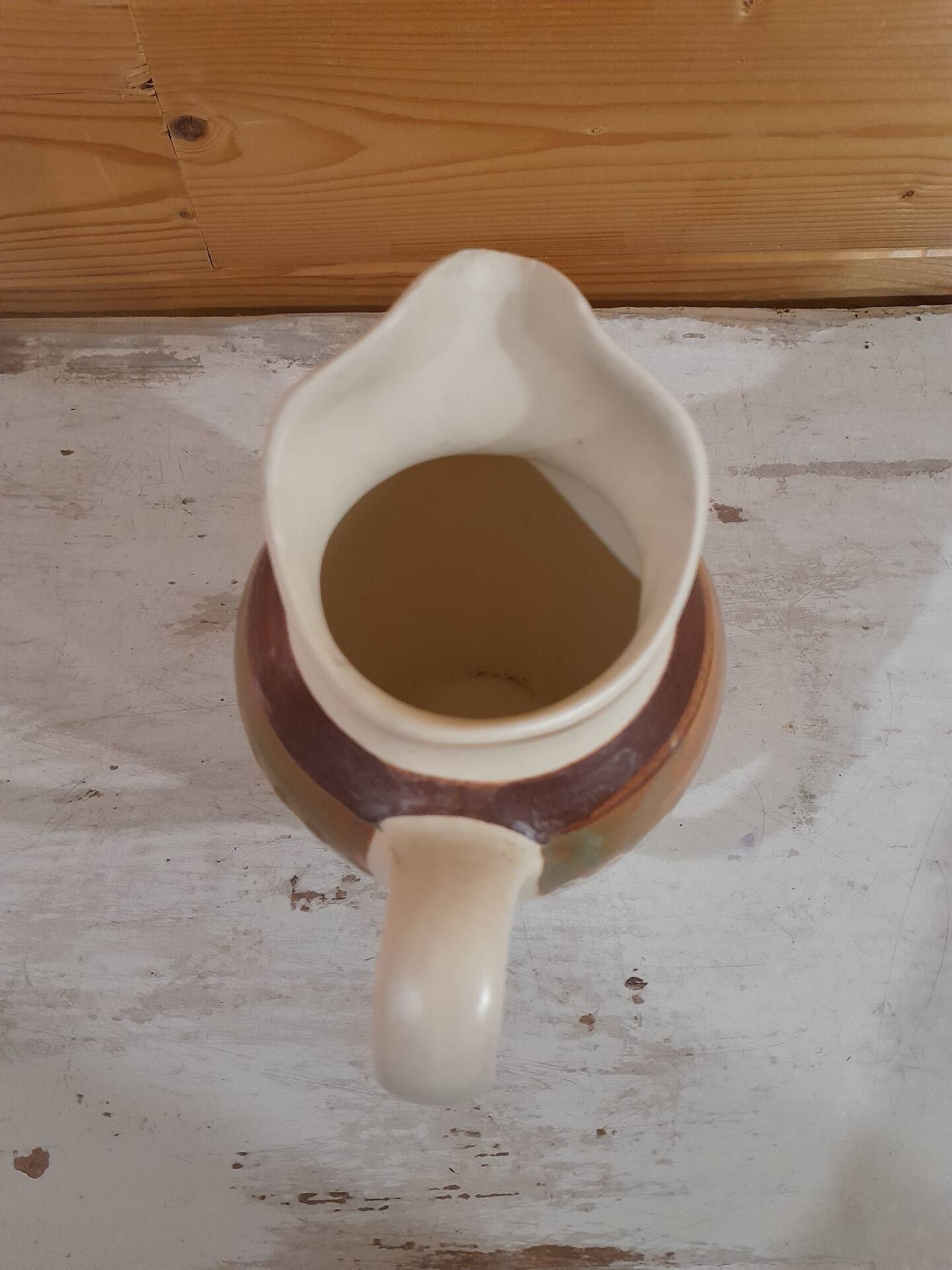 Jug / Creamer high HB Quimper - Hearts & Flowers