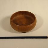 Two bowls, teak pocket emptier