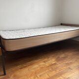 Lit 1 place, daybed en métal et teck Dico Holland, 1960
