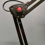 Unilux - Lampe de bureau articulée noire 2 bras - Années 1980/90