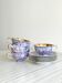 Wawel purple porcelain service, Poland 1970.