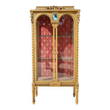 Louis XVI Style Gilded Wood Display Case
