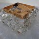 Gold-Plated & Crystal Glass Flush Mount Light from Kinkeldey, 1970s