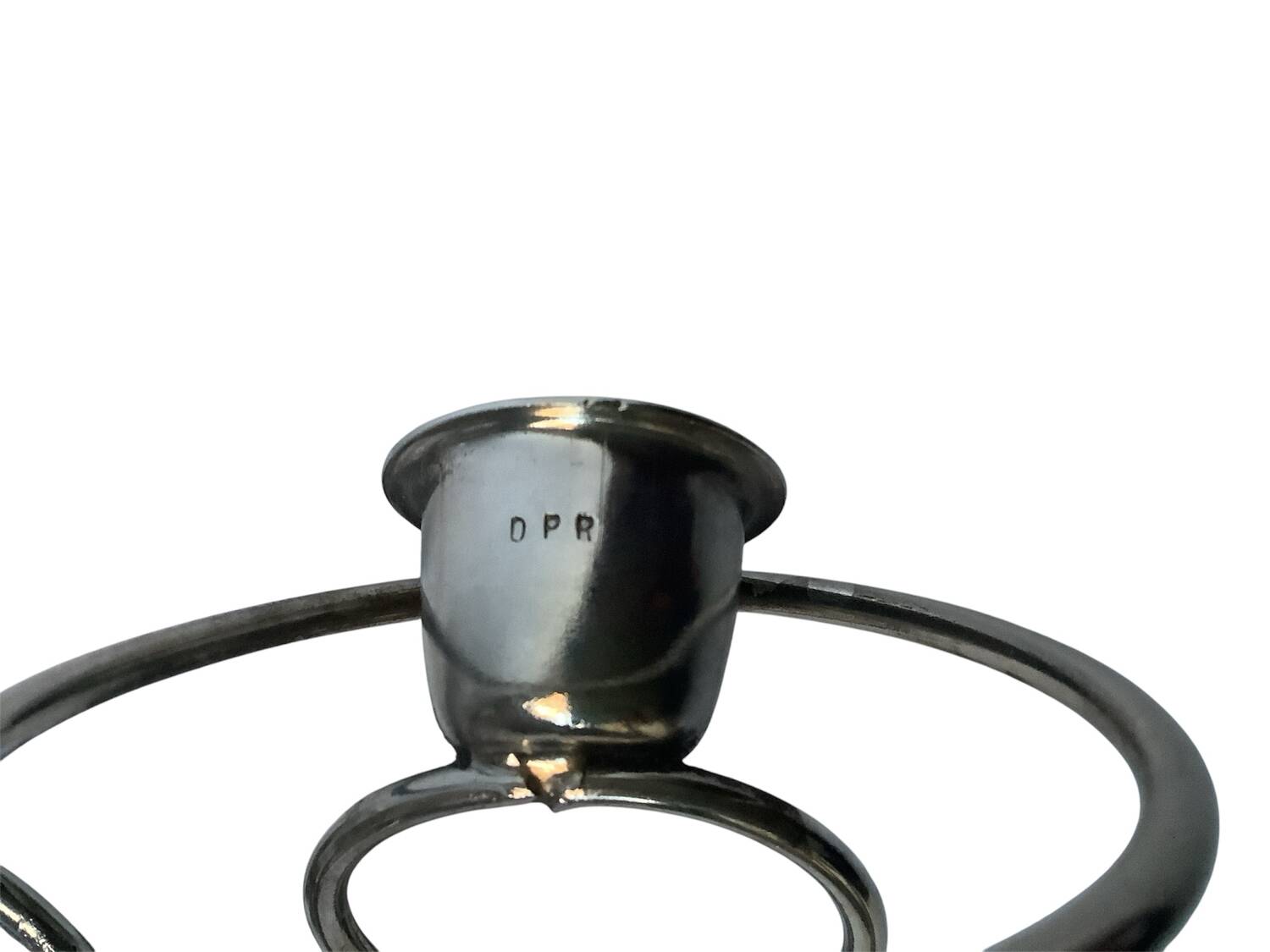 ✨Pair of designer silver metal candlesticks - Hallmarked DPR ✨