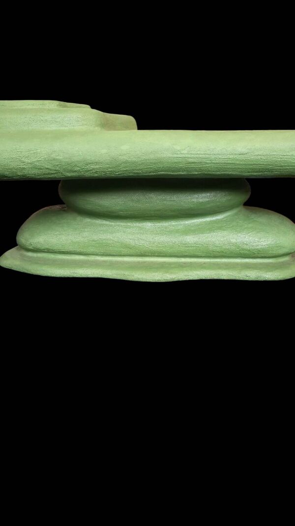 Table basse verte Canyon en mortex organique par Objet Bizaar
