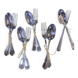 5 pairs of silver-plated cutlery