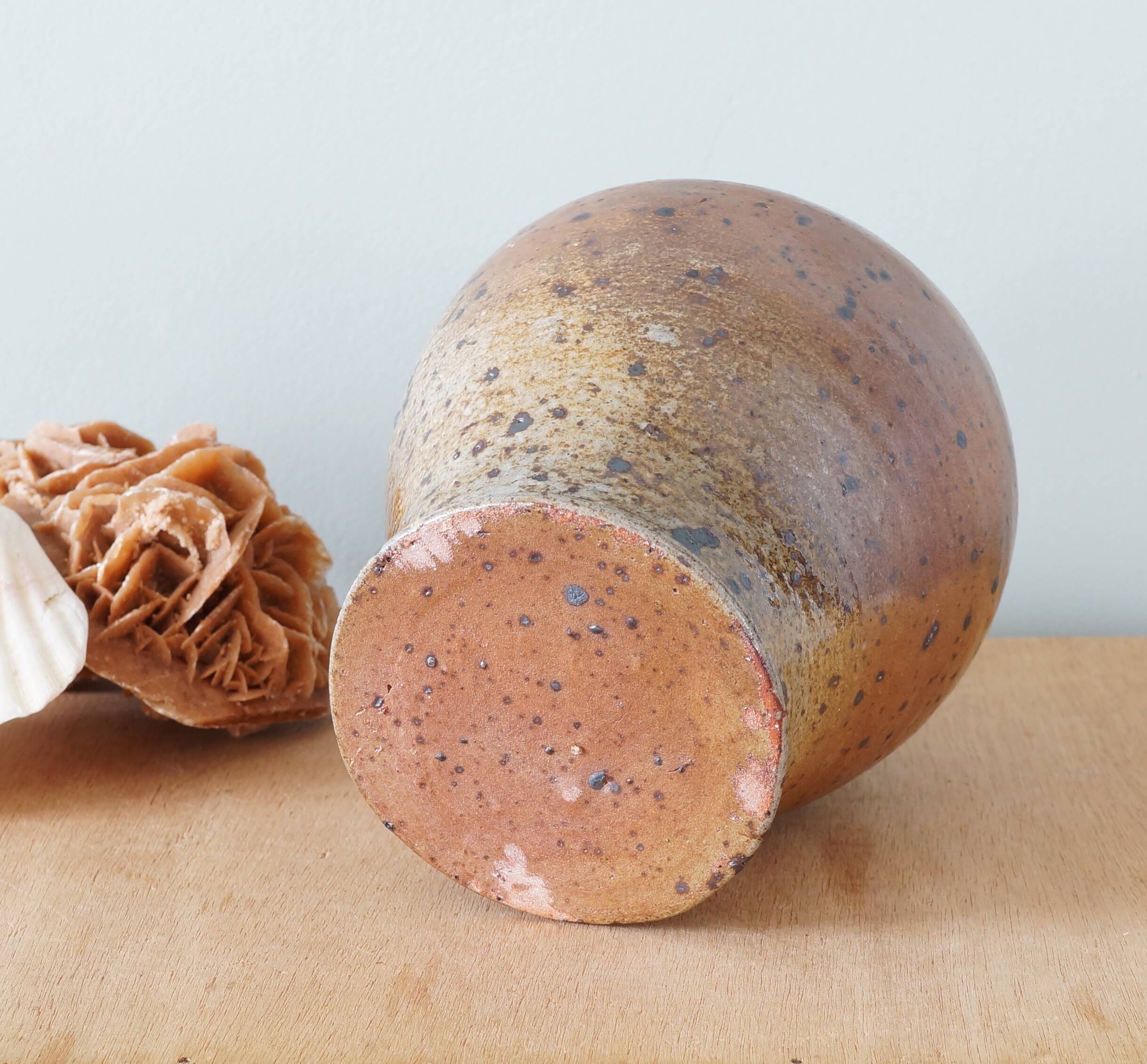 Old pyrite stoneware bottle