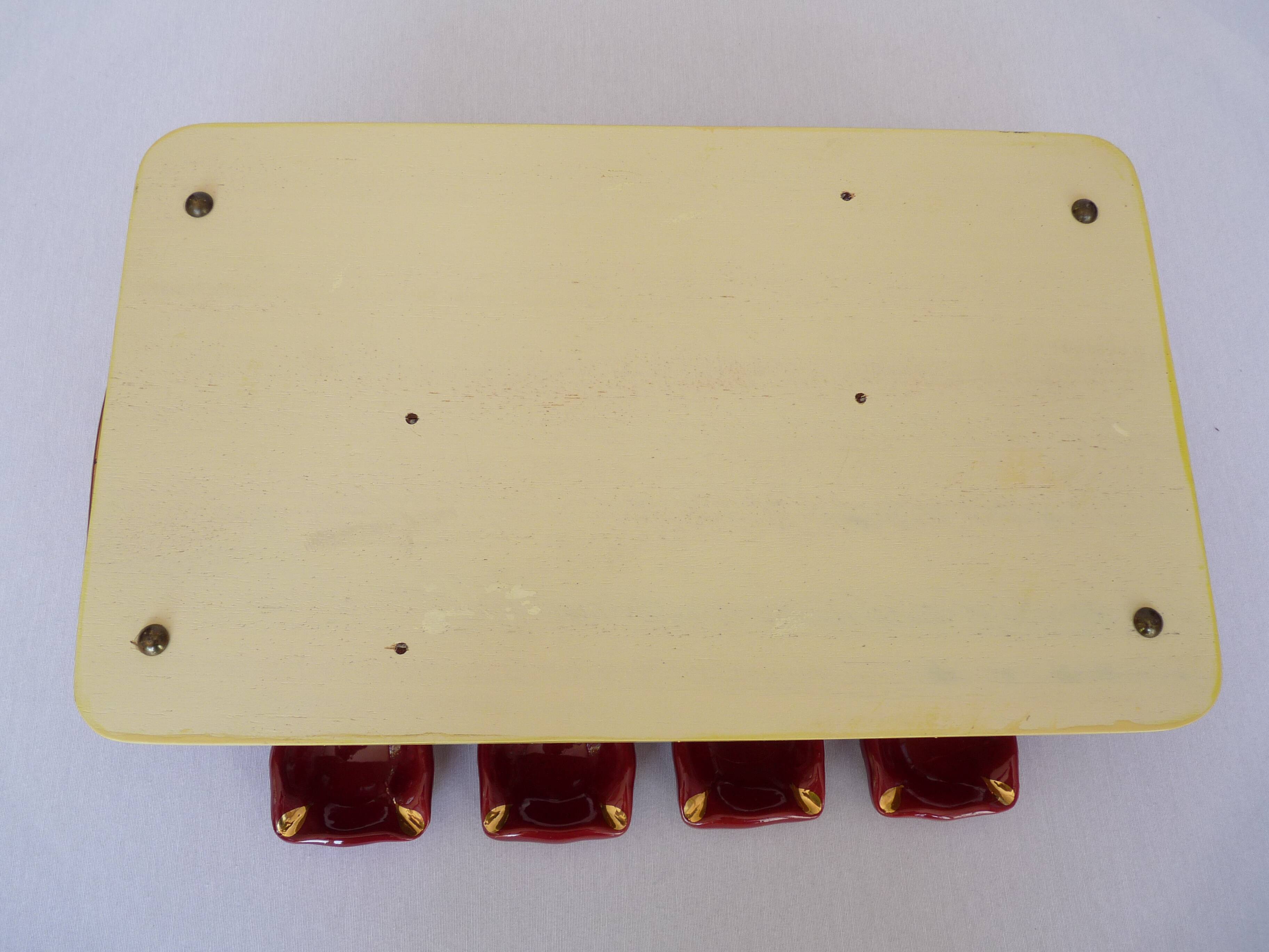 card game board, ashtray