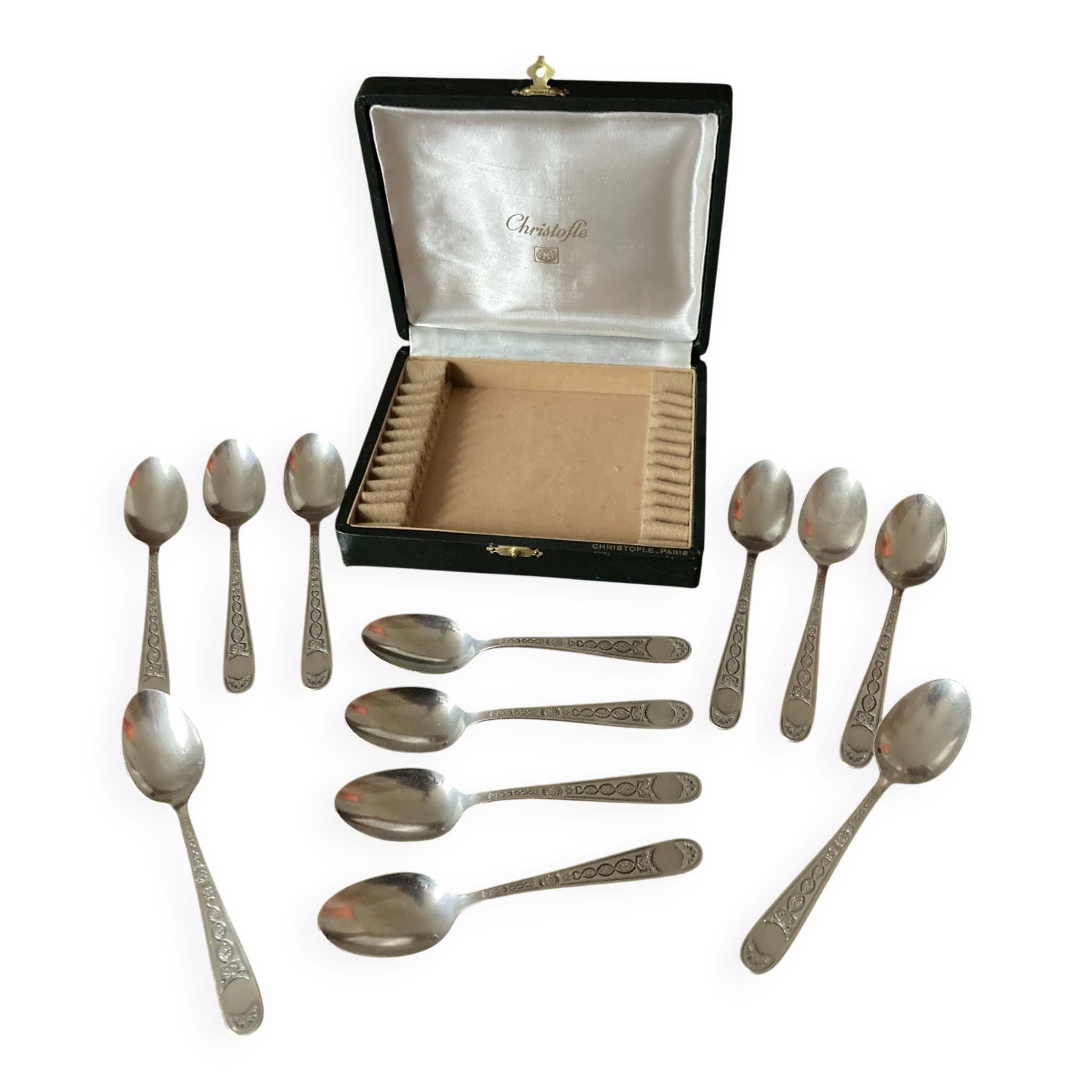 12 small spoons Villeroy Christofle in their case