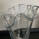 Vase mouchoir vintage en verre soufflé