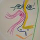 Pablo picasso: homage to rené char - signed lithograph (musée céret, 1969)