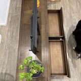 Dark-tinted mindi sideboard