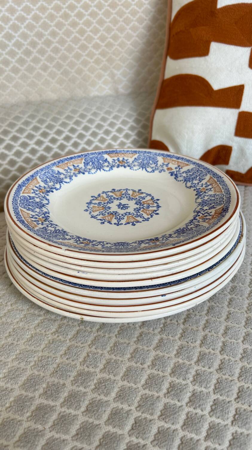 10 Longwy Rouennais iron earth plates