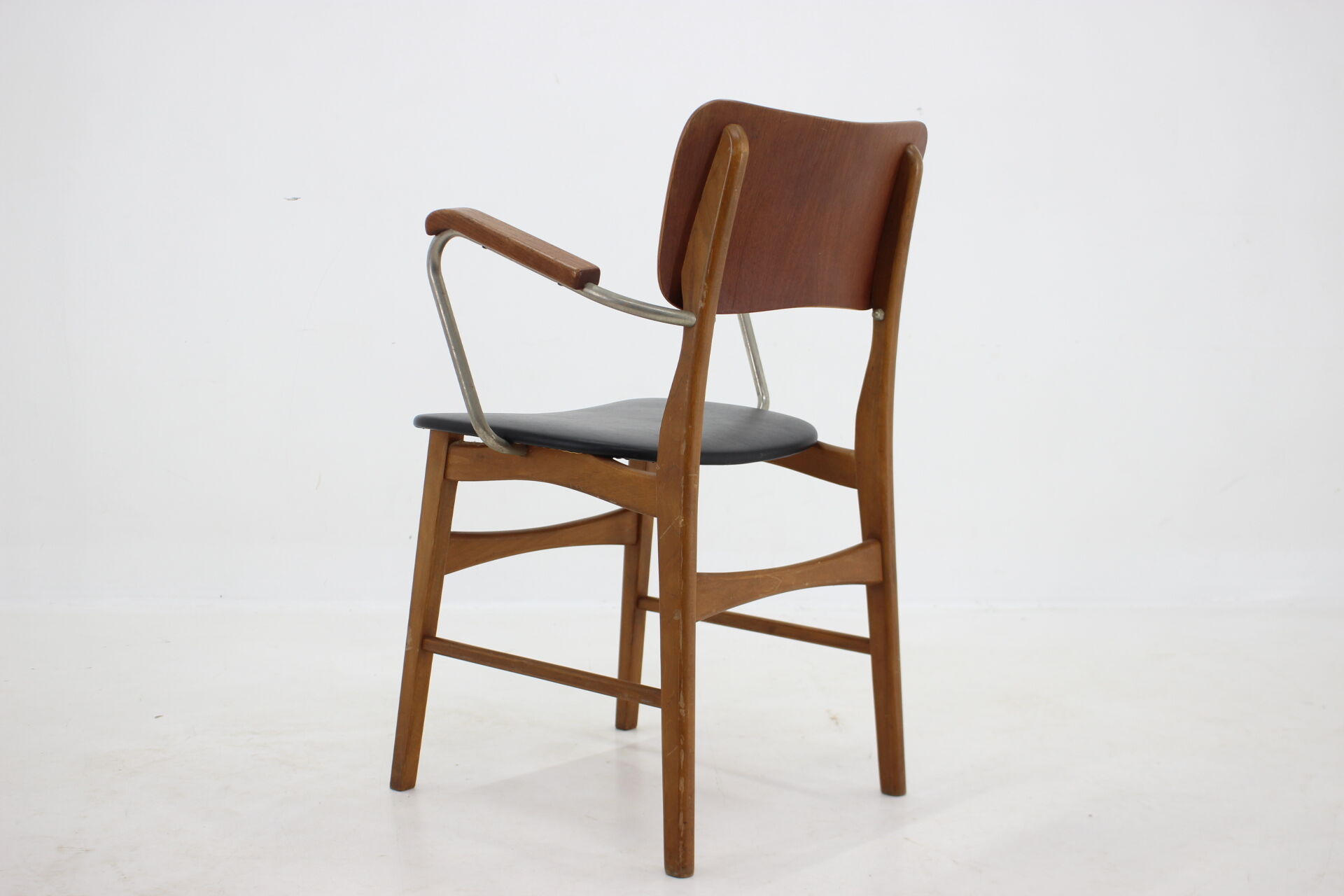 1960s Danish Teak and Beech Armchair