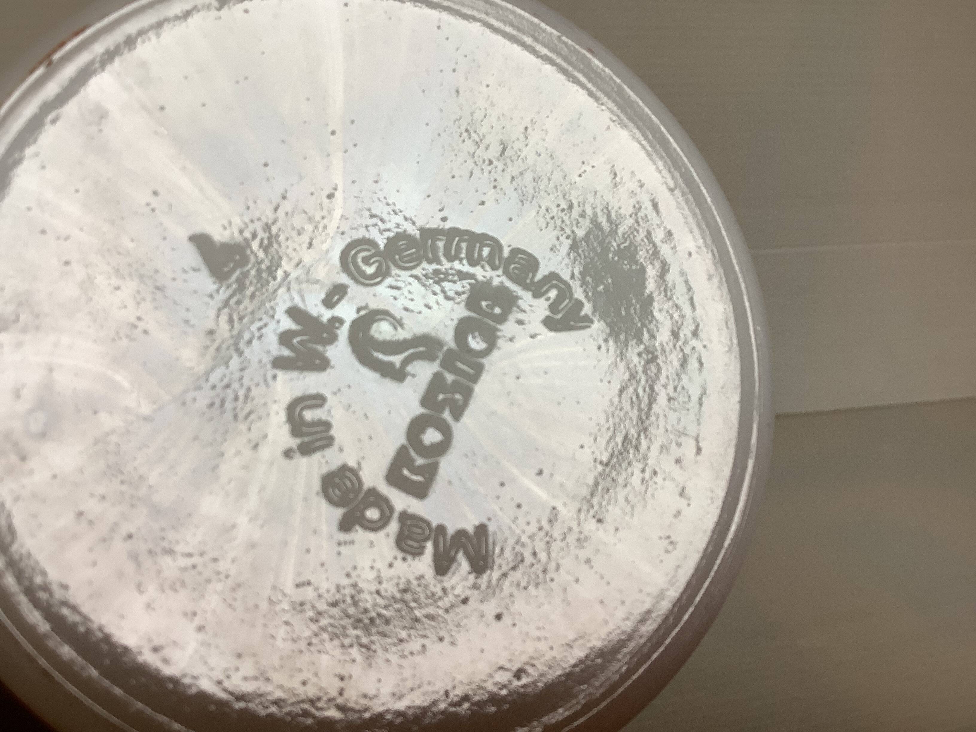 Pair of old opaline candlesticks Germany