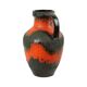 Grand vase Fat Lava orange Allemagne de l'Ouest Carstens 7315-45