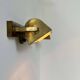 Pair of vintage modernist wall lights, adjustable in brass, France 1940