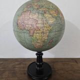 Old terrestrial globe Girard Barrère & Thomas