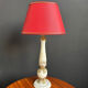 Alabaster column lamp from the 1960s