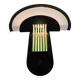 Free Light - wall lamp - Post Modern - metal - glass - 80s