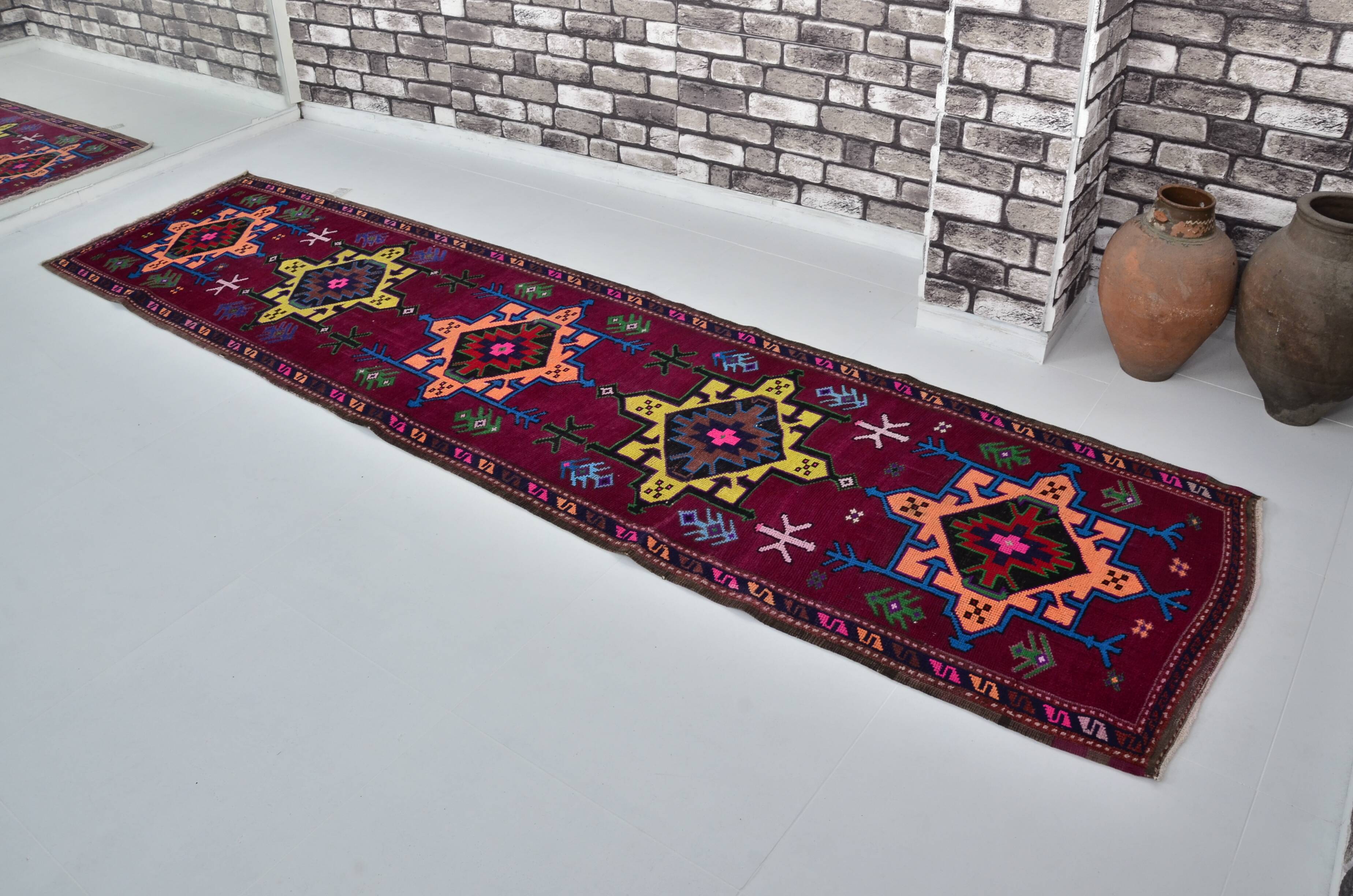 Turkish Multicolour Oushak Runner Sku 2063
