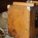 Caisse, cabinet de métier en bois vintage