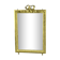Louis XVI-style gilded bronze bevelled mirror 37cm x 23.5cm