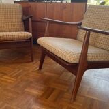 Pair of scandinavian armchairs, 1960s