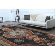 1970s Vintage Turkish Hand-Knotted Wool Cotton Brown Area Rug 234x417