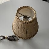 Wooden bedside lamp