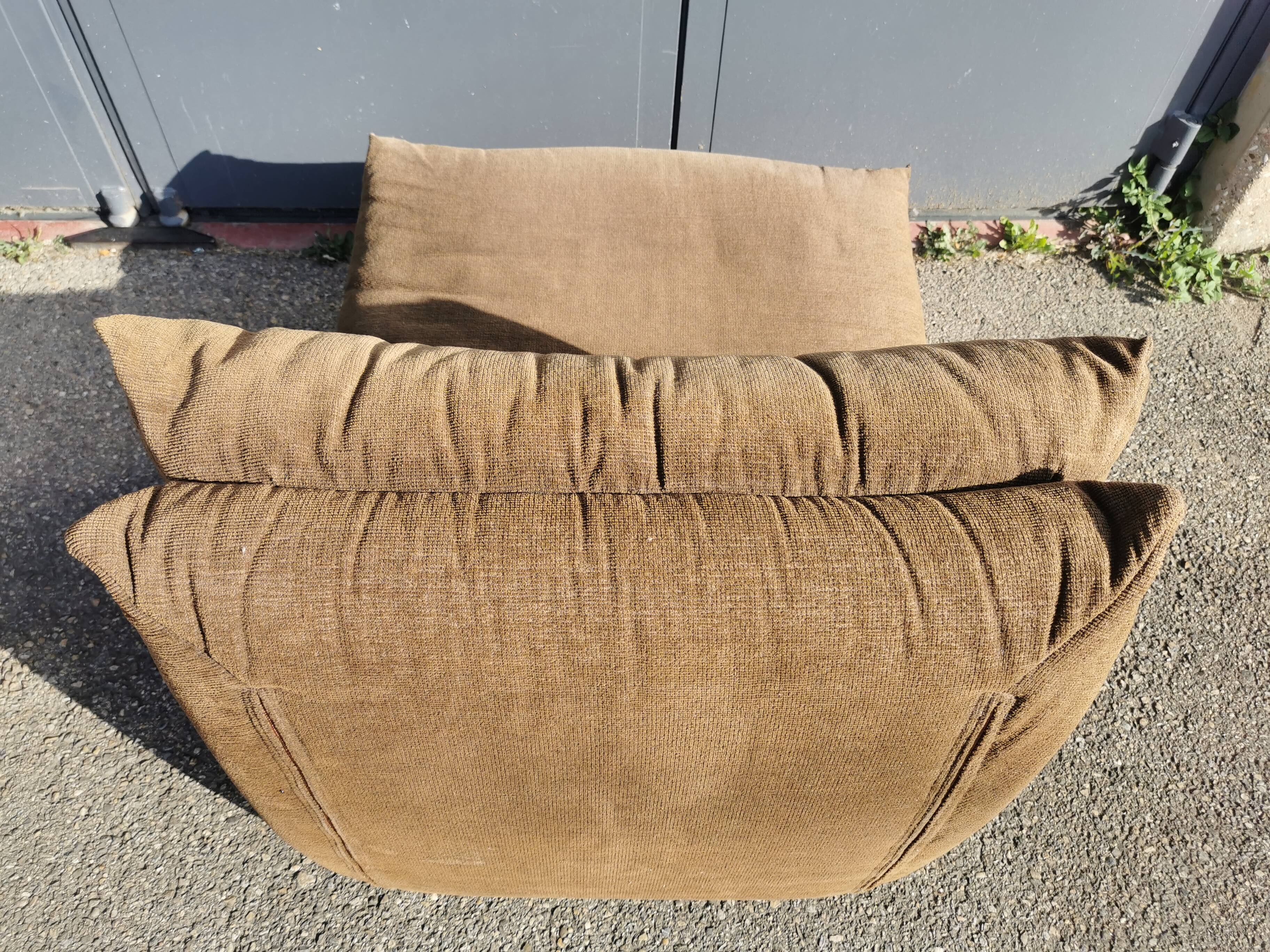 Paire de chauffeuse Cinna des années 70