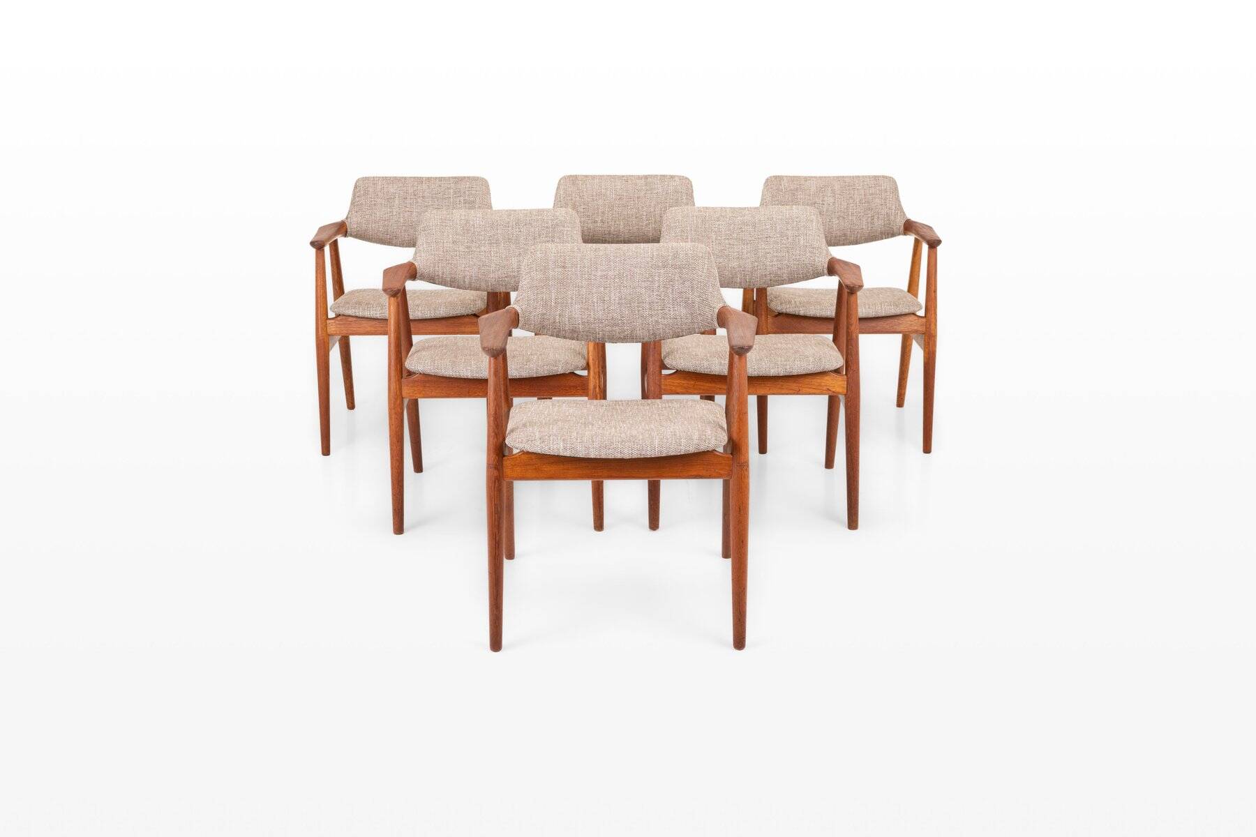 Vintage GM11 dining chairs from Glostrup Møbelfabrik, 1960s, set of 6