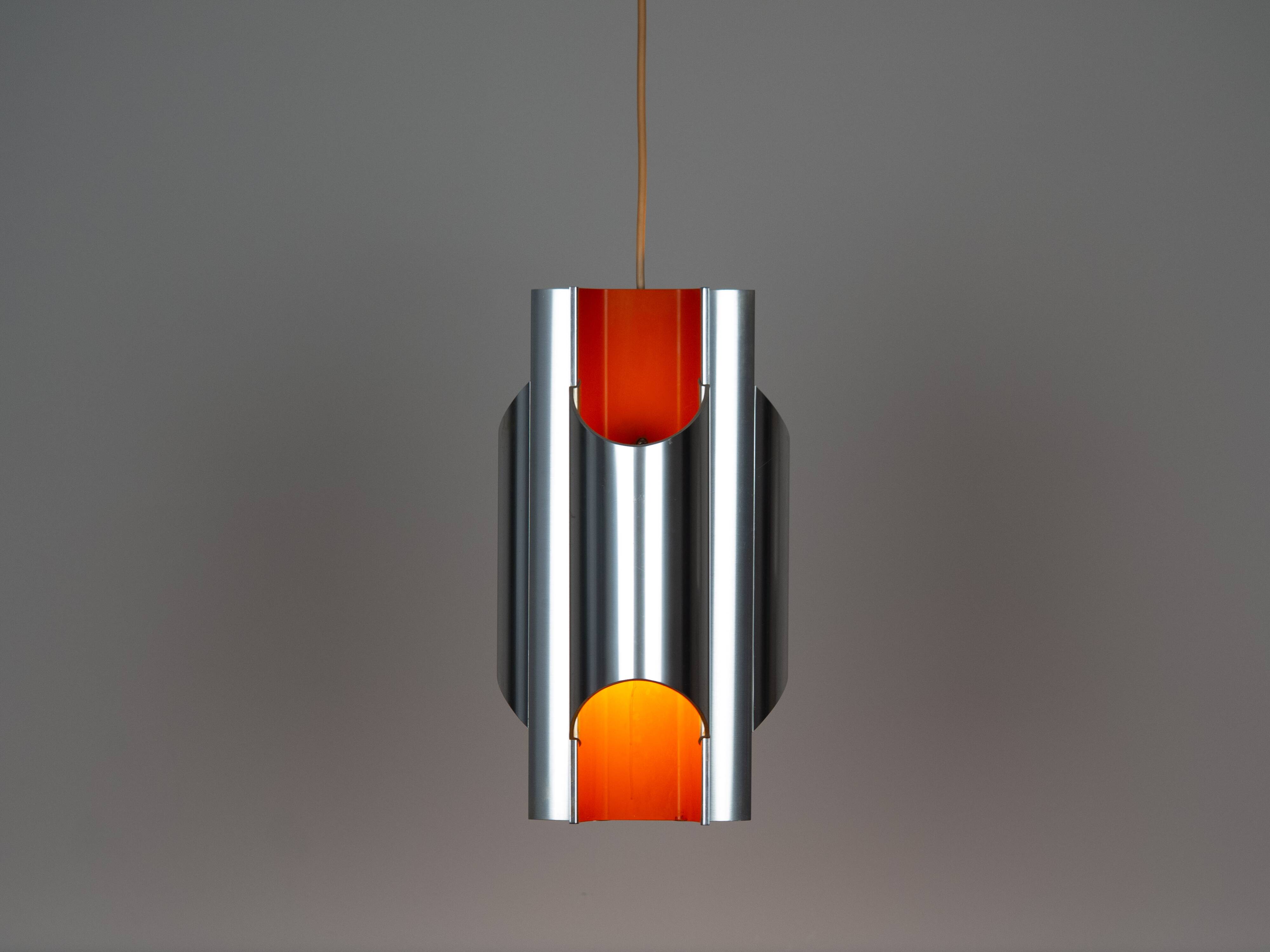 Lampe suspendue vintage danoise Pantre par Bent Karlby, Lyfa, années 1970