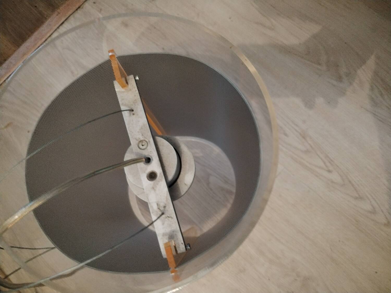 Designer plexiglass pendant light